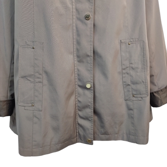 Gallery New York Women's Taupe Coat Jacket Size XL - Picture 4 of 10